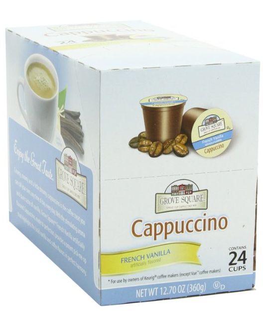 Amazon: Grove Square French Vanilla Cappuccino K-Cups (12 ...